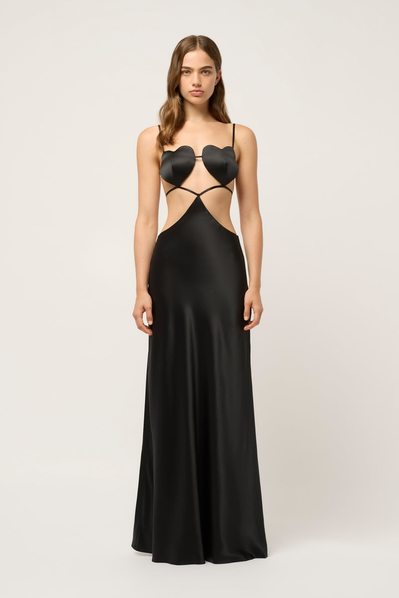 ALL THE LOVERS MAXI DRESS - BLACK