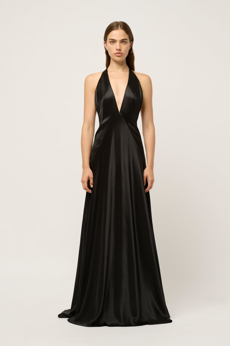 BOND 007 PALOMA MAXI DRESS - BLACK