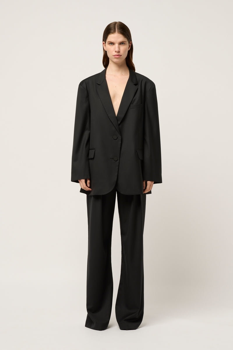 WIDE LEG WOOL BOY PANT