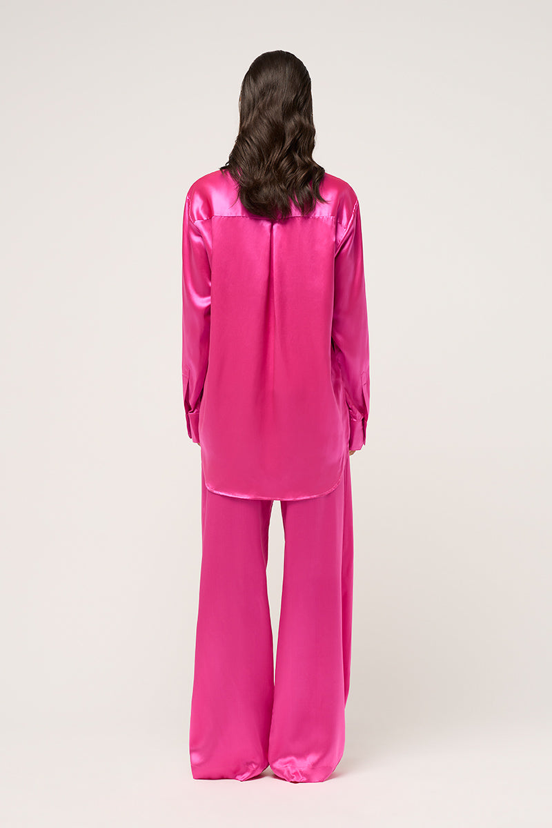 RELAXED SILK BOY PANT - PINK